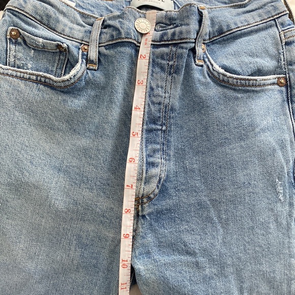 Agolde High Rise Distressed Denim Skinny Jeans - Picture 10 of 12